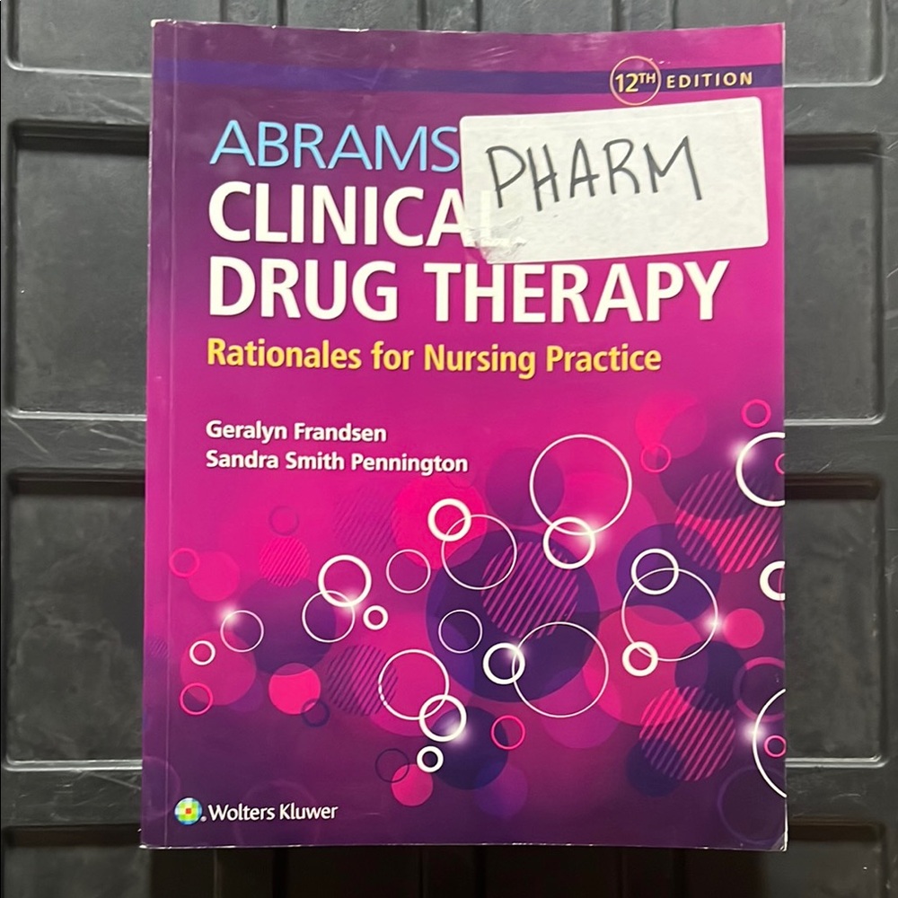 Abrams' Clinical Drug Therapy Book